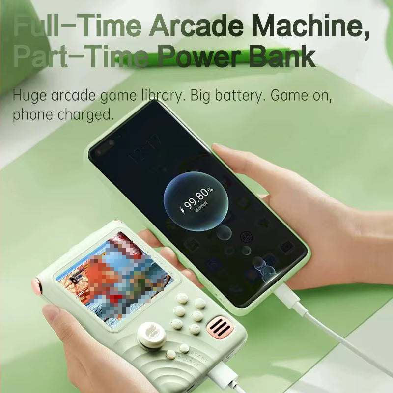 Retro Game Console - 3.5-inch IPS Screen, 6000mAh, 10000 Games | Light Green Retro Game Console - 3.5-inch IPS Screen, 6000mAh, 10000 Games | Light Green